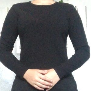 long sleeve crop top